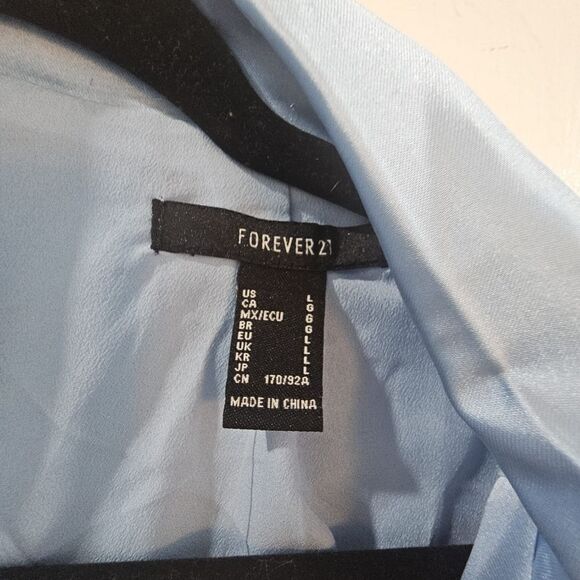 Baby Blue Trench Coat L - Picture 5 of 6